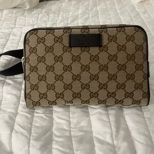 Brand New Authentic Gucci beige & brown Original belt bag.